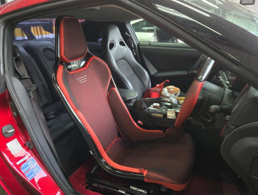 NISSAN�@GTR�@R35�i2008�N�j�@�Ɂ@RECARO�i���J���j�@RCS�@BK�V�F��/RED���b�V���@����