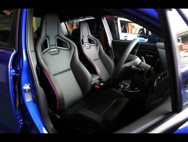 SUBARU�@WRX�@STi Type RA-R�@VAB�i2018�N�j�@�Ɂ@RECARO�i���J���j�@�X�|�[�c�X�^�[LL100H���U�[SE�@BK���U�[�@�o�b�N�J�[�{���V�F���@�~���E�@����