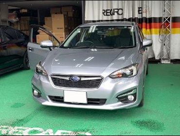 SUBARU�@�C���v���b�T�@GT7�@�Ɂ@RECARO�i���J���j�@SR-7F�@GK100�@BK/�u���[�@����