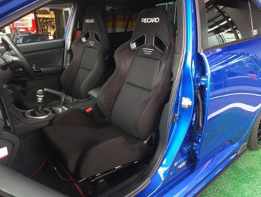 SUBARU�@WRX�@RA-R�@VAB-E�i2018�N�j�@�Ɂ@RECARO�i���J���j�@SR-7�@GU100�@BK�@�~���E�@����