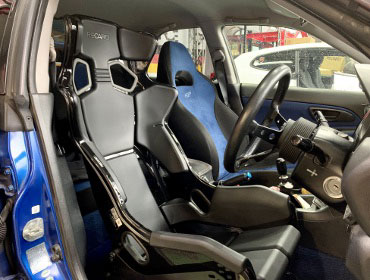 SUBARU�@�C���v���b�T�@GDA�i2005�N�j�@�Ɂ@RECARO�i���J���j�@PRO�@RACER�@RMS�@2700G�@����