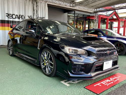 SUBARU�@WRX STI�@VAB�i2020�N�j�@�Ɂ@RECARO�i���J���j�@RS-G�@GK�@BK/BK�@�V�[�g�q�[�^�[�t���@����