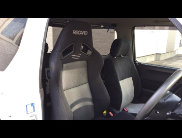 RECARO�i���J���V�[�g�j�@SUZUKI�@�W���j�[�@JB23�@5�^�@MT�ԂɃ��J���@SR-7 GK100�@�V�[�g�q�[�^�[�t���@BK/SIL�@����
