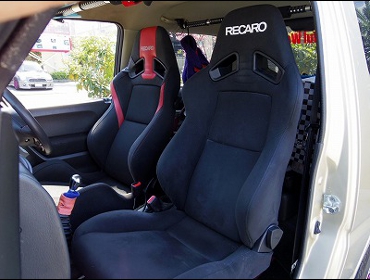 RECARO�i���J���V�[�g�j�@SUZUKI�@�W���j�[JB23�@7�^�Ƀ��J���@SR-7�@���V�b�NRED�@���@SR-7F KK100 BK�@����