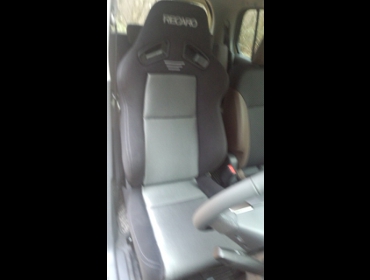 SUZUKI�@�n�X���[�@�Ɂ@RECARO�i���J���j�@SR-7F�@GK100�@BK/SIL�@�V�[�g�q�[�^�[�t���@����