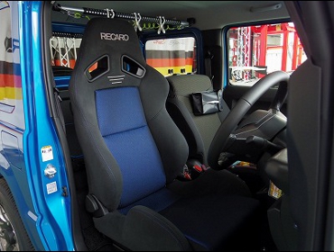 RECARO�i���J���V�[�g�j�@SUZUKI�@�W���j�[�@JB64�i2019�N�j�@�Ɂ@SR-7 GK100�@BK/�u���[�@�V�[�g�q�[�^�[�t���@����