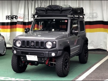 SUZUKI�@�W���j�[�V�G���@JB74�i2018�N�j�@�Ɂ@RECARO�i���J���j�@SR-7�@Lassic�@BK�@�V�[�g�q�[�^�[�t���@����