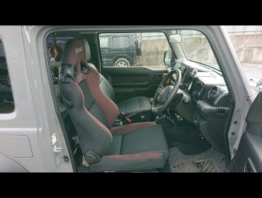 SUZUKI�@�W���j�[�@�V�G���@JB74�@�Ɂ@RECARO�i���J���j�@SR-7F�@GU100H�@�u���E���@�V�[�g�q�[�^�[�t���@����