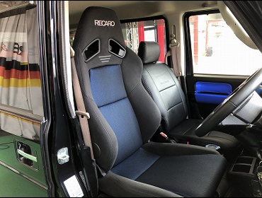 SUZUKI�@�G�u���B�@���S���@DA64W�i2007�N5���j�@�Ɂ@RECARO�i���J���j�@SR-7F�@GK100�@BK/BUL�@A/R�^�C�v�@����