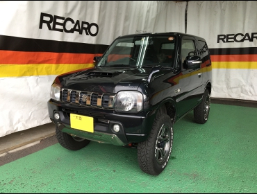 SUZUKI�@�W���j�[�@JB23�@10�^�@�Ɂ@RECARO�i���J���j�@SR-7�@GK100�@BK/�u���[�@�V�[�g�q�[�^�[�t���@����