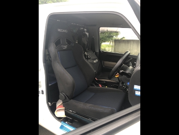 SUZUKI�@�W���j�[�@JB23W�@�Ɂ@RECARO�i���J���j�@SR-7F�@GK100�@BK/�u���[�@����