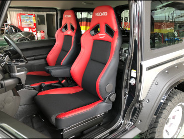 SUZUKI�@�W���j�[�@JB64�i2020�N�j�@�Ɂ@RECARO�i���J���j�@SR-7F�@GU100H�@�u���E���@�V�[�g�q�[�^�[�t���@����