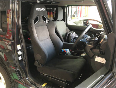 SUZUKI�@�W���j�[�@JB64�@�Ɂ@RECARO�i���J���j�@SR-7F�@KK100�@BK�@�V�[�g�q�[�^�[�t���@����