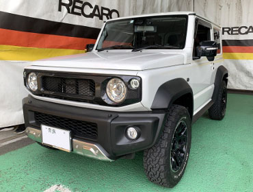 SUZUKI�@�W���j�[�V�G���@JB74�@�Ɂ@RECARO�i���J���j�@SR-7F�@GU100H�@�u���E���@�~���E�@����