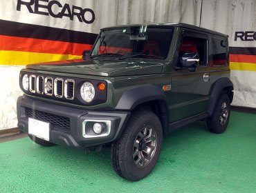 SUZUKI�@�W���j�[�V�G���@JB74�i2019�N�j�@�Ɂ@RECARO�i���J���j�@SR-7�@GU100H�@RED�@�V�[�g�q�[�^�[�t���@���@SR-7F�@GU100H�@RED�@�V�[�g�q�[�^�[�t���@����