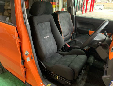 SUZUKI�@�n�X���[�@MR41S�i2017�N�j�@�Ɂ@RECARO�i���J���j�@�G���S���hLD�@BK�@�V�[�g�q�[�^�[�t���@����