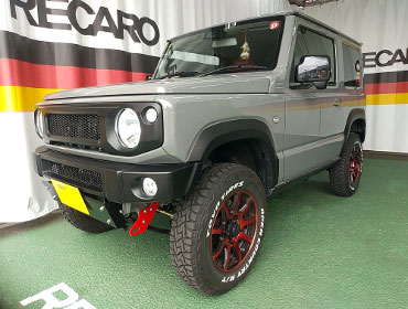 SUZUKI�@�W���j�[�@JB64�i2023�N�j�@�Ɂ@RECARO�i���J���j�@SR-7�@GU100�@RED�@����