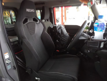 SUZUKI�@�W���j�[�V�G���@JB74�@�Ɂ@RECARO�i���J���j�@SR-C�@BK100H�@BK/SIL���b�V���@����