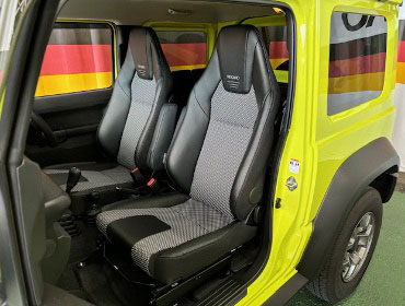 SUZUKI�@�W���j�[�V�G���@JB74W�i2023�N�j�@�Ɂ@RECARO�i���J���j�@LX-F�@WL110H�@A/R�@BK�@�V�[�g�q�[�^�[�t���@�~���E�@����