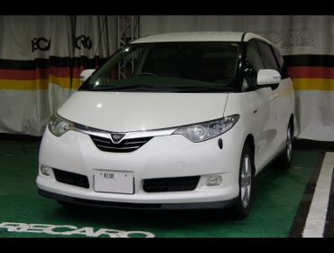 RECARO�i���J���V�[�g�j�@TOYOTA�@�G�X�e�B�}�@�n�C�u���b�h�@AHR20�i2008�N�j�@�Ɂ@RECARO�i���J���j�@�G���S���hMV�@�O���C�@�V�[�g�q�[�^�[�t���@����