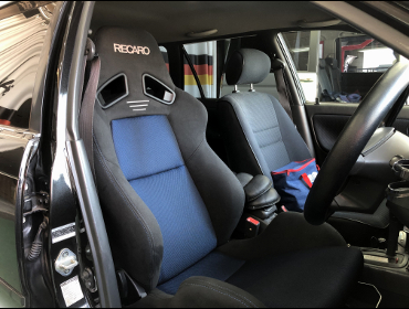 TOYOTA�@�J���[���c�[�����O���S���@���~�e�b�hS�@AE100G�i1999�N�j�@�Ɂ@RECARO�i���J���j�@SR-7�@GK100�@BK/�u���[�@����