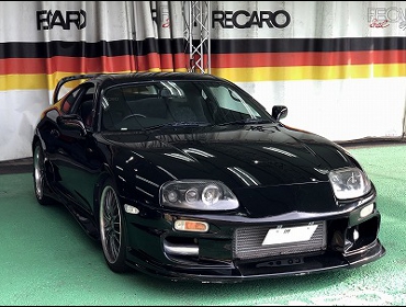 TOYOTA�@�X�[�v���@JZA80�i1995�N�j�@�Ɂ@RECARO�i���J���j�@SR-6�@GK100S�@BK/RED�@����