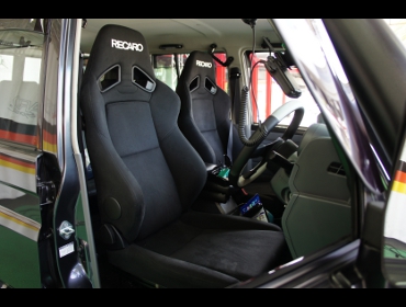 TOYOTA�@�����h�N���[�U�[�@GRJ76�i2014�N�j�@�Ɂ@RECARO�i���J���j�@SR-7F�@KK100�@BK�@A/R�@�~���E�@����