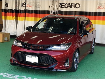 TOYOTA�@�J���[���t�B���_�[�@NKE165G�i2017�N�j�@�Ɂ@RECARO�i���J���j�@SR-7�@GK100�@BK/BK�@����