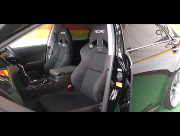 TOYOTA�@�N���E���A�X���[�g�@GRS204�i2008�N�j�@�Ɂ@RECARO�i���J���j�@SR-7�@GK100�@BK/BK�@���@SR-7F�@GK100�@BK/BK�@����