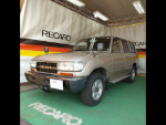 TOYOTA�@�����h�N���[�U�[80�@HZJ81V�i1990�N�j�@�Ɂ@RECARO�i���J���j�@SR-7F�@GU100�@�u���E���@����