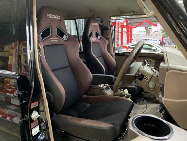TOYOTA�@�����h�N���[�U�[�@HZJ77�i1995�N�j�@�Ɂ@RECARO�i���J���j�@SR-7F�@GU100�@�u���E���@�~���E�@����