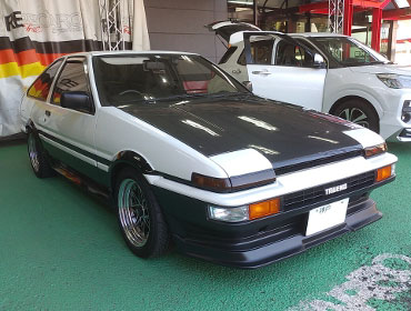 TOYOTA�@�X�v�����^�[�g���m�@AE86���i1986�N�j�@�Ɂ@RECARO�i���J���j�@SR-6�@GK100S�@BK/BK�@�~���E�@����