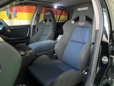 TOYOTA�@�A���X�g�@JZS161�i1997�N�j�@�Ɂ@RECARO�i���J���j�@SR-7�@GK100�@BK/�u���[�@�~���E�@����