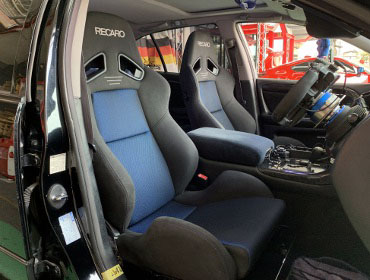 TOYOTA�@�A���X�g�@JZS161�i1997�N�j�@�Ɂ@RECARO�i���J���j�@SR-7�@GK100�@BK/�u���[�@�~���E�@����