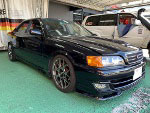 TOYOTA�@�`�F�C�T�[�@JZX100�i1999�N�j�@�Ɂ@RECARO�i���J���j�@SR-7�@GK100�@BK/�u���[�@�~���E�@����