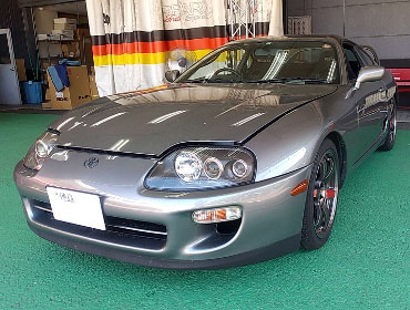 TOYOTA�@�X�[�v���@JZA80�i2000�N�j�@�Ɂ@RECARO�i���J���j�@SR-7�@GK100�@BK/SIL�@�~���E�@����