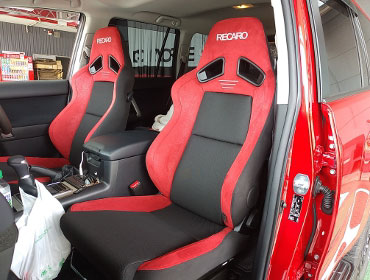 TOYOTA�@�����h�N���[�U�[�v���h150�i2023�N�j�@�Ɂ@RECARO�i���J���j�@SR-7F�@GU100�@RED�@A/R�^�C�v�@�~���E�@����