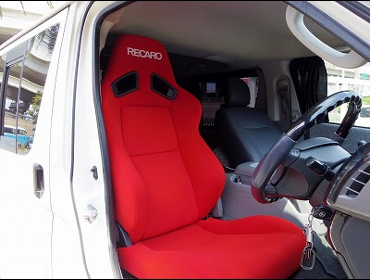 RECARO�i���J���V�[�g�j�@TOYOTA�@�n�C�G�[�X�@200�n�Ƀ��J���@SR-7F KK100�@RED�@����