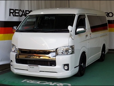 TOYOTA�@�n�C�G�[�X�@���C�h�@�~�h�����[�t�@�Ɂ@RECARO�i���J���j�@SR-7F�@GK100�@BK/BK�@�A�[�����X�g�@�~2�r�@����