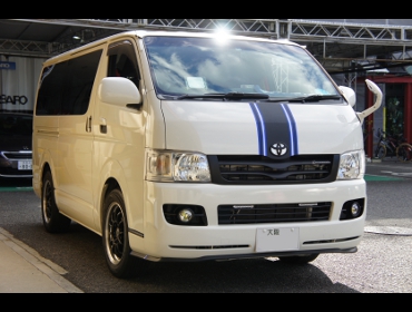 TOYOTA�@�n�C�G�[�X�@200�n�@�Ɂ@RECARO�i���J���j�@SR-7�@GK100�@BK/�u���[�@�~���E����