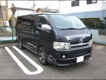 TOYOTA�@�n�C�G�[�X�@1�^�i2006�N�j�@�Ɂ@RECARO�i���J���j�@SR-7F�@KK100�@BK�@����