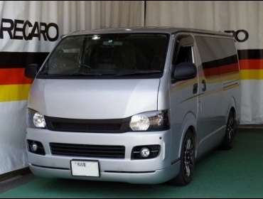 TOYOTA�@�n�C�G�[�X�i2006�N�j�@�Ɂ@RECARO�i���J���j�@SR-7F�@GK100�@BK/SIL�@�~���E�@����
