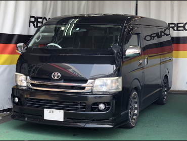 TOYOTA�@�n�C�G�[�X200�n�i2008�N�j�@�Ɂ@RECARO�i���J���j�@SR-6�@GK100S�@BK/SIL�@����