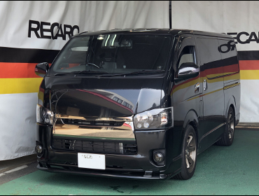 TOYOTA�@�n�C�G�[�X�@�Ɂ@RECARO�i���J���j�@SR-7F�@GK100�@BK/SIL�@A/R�^�C�v�@����