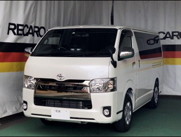 TOYOTA�@�n�C�G�[�X�@200�n�@5�^�i2019�N�j�@�Ɂ@RECARO�i���J���j�@SR-7F�@GK100�@BK/RED�@A/R�@�V�[�g�q�[�^�[�t���@����