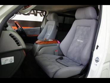 TOYOTA�@�n�C�G�[�X�@200�n�@1�^�@�Ɂ@RECARO�i���J���j�@�G���S���hMV�@�O���C�@�~���E�@�^�]�ȑ��̂݃A�[�����X�g�t���@����