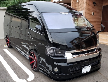 TOYOTA�@�n�C�G�[�X�O�����h�L���r���@5�^�@���C�h�{�f�B�@�K�\�����ԁ@TRH224W�@�Ɂ@RECARO�i���J���j�@SR-7F�@Lassic�@RED�@�~���E�@����