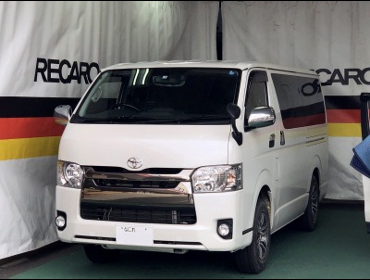 TOYOTA�@�n�C�G�[�X�@�Ɂ@RECARO�i���J���j�@SR-7F�@GK100�@BK/�u���[�@A/R�@����