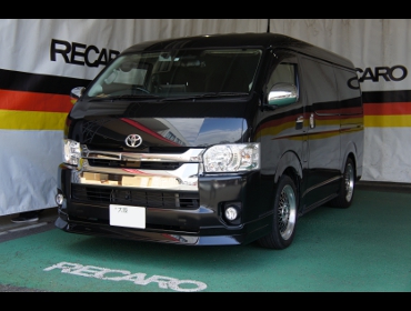 TOYOTA�@�n�C�G�[�X�@200�n�@���C�h�i2019�N�j�@�Ɂ@RECARO�i���J���j�@�G���S���hMV�@BK�@����