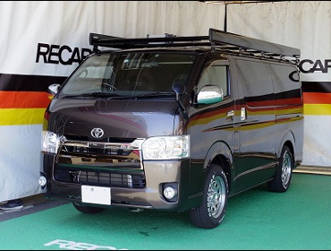 TOYOTA�@�n�C�G�[�X�i2019�N�j�@�Ɂ@RECARO�i���J���j�@SR-7F�@GK100�@�u���E���iA/R�^�C�v�j�@����